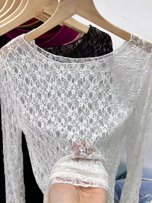 Lace Long Sleeve Top