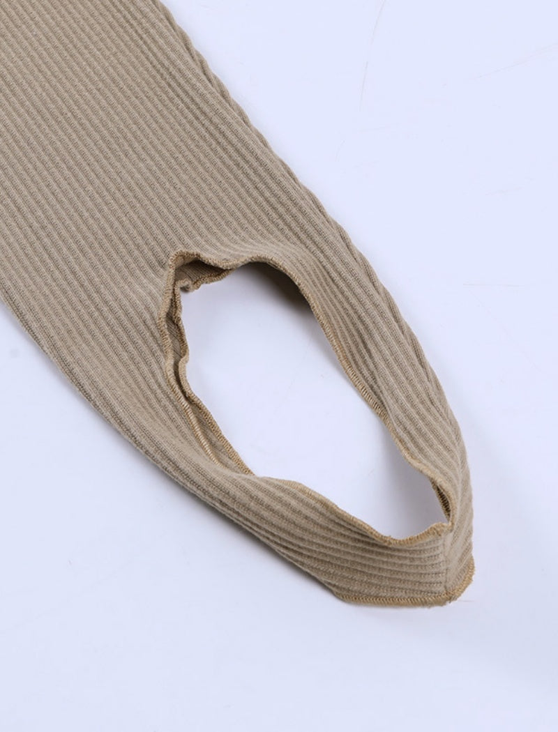 Ribbed High-Waisted Leggings