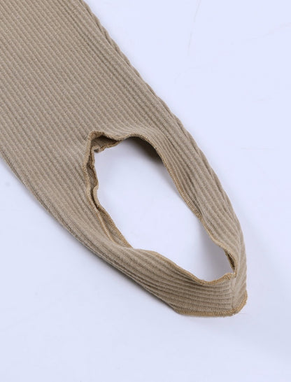 Ribbed High-Waisted Leggings