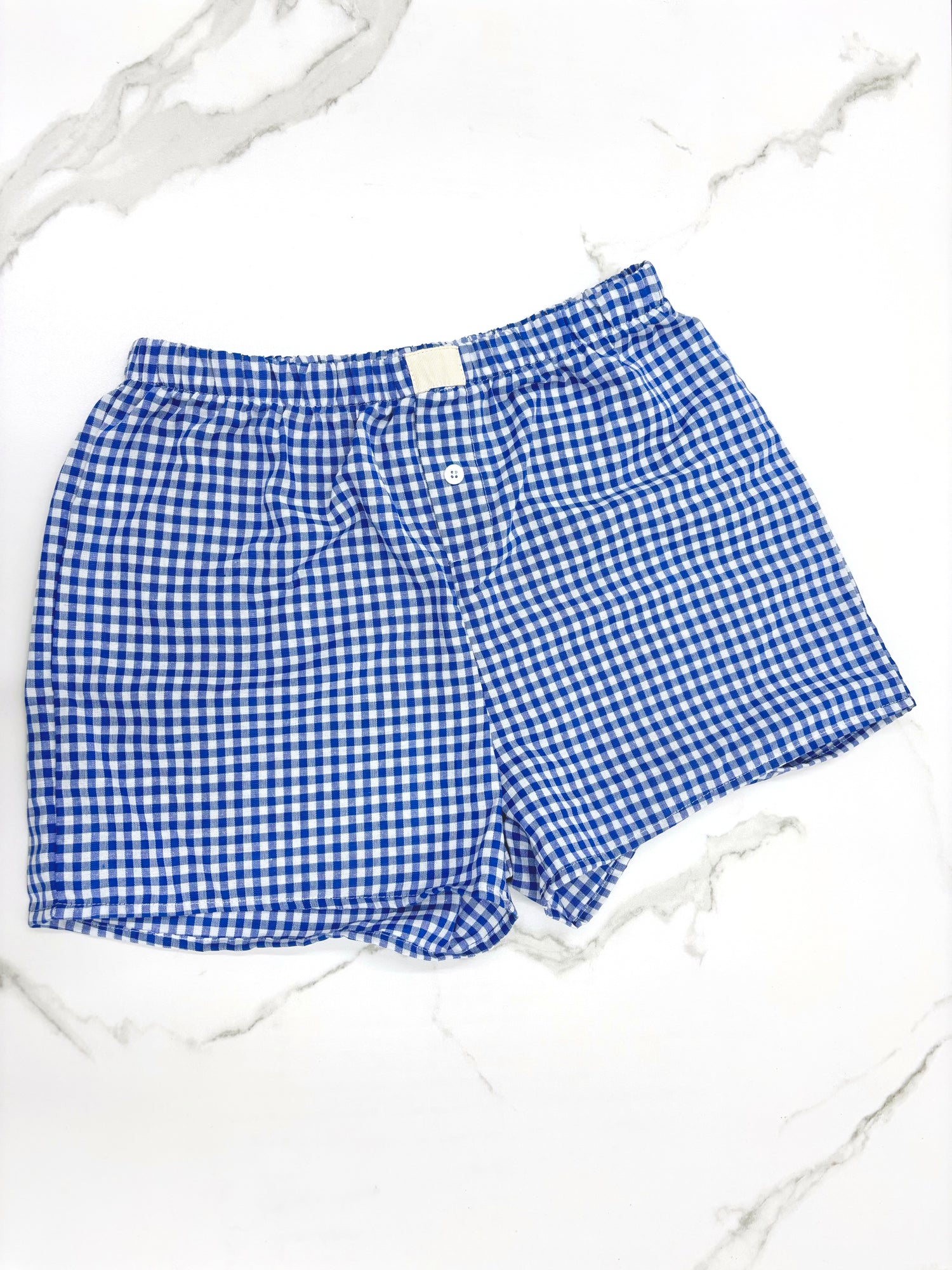 Gingham High-Rise Shorts