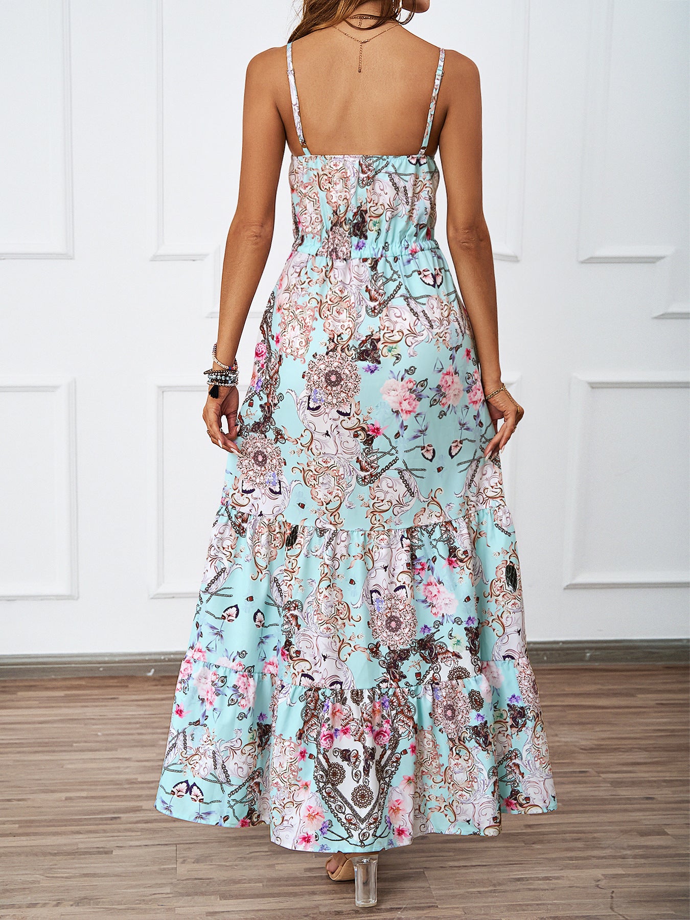 DVL407017D Bohemian Maxi Cami Dress