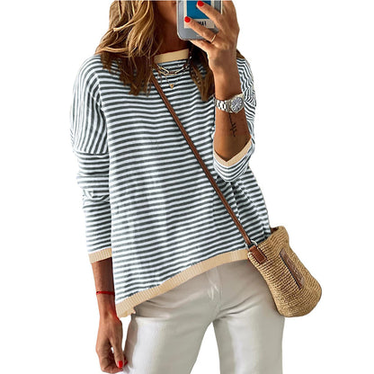 Striped Knit Pullover