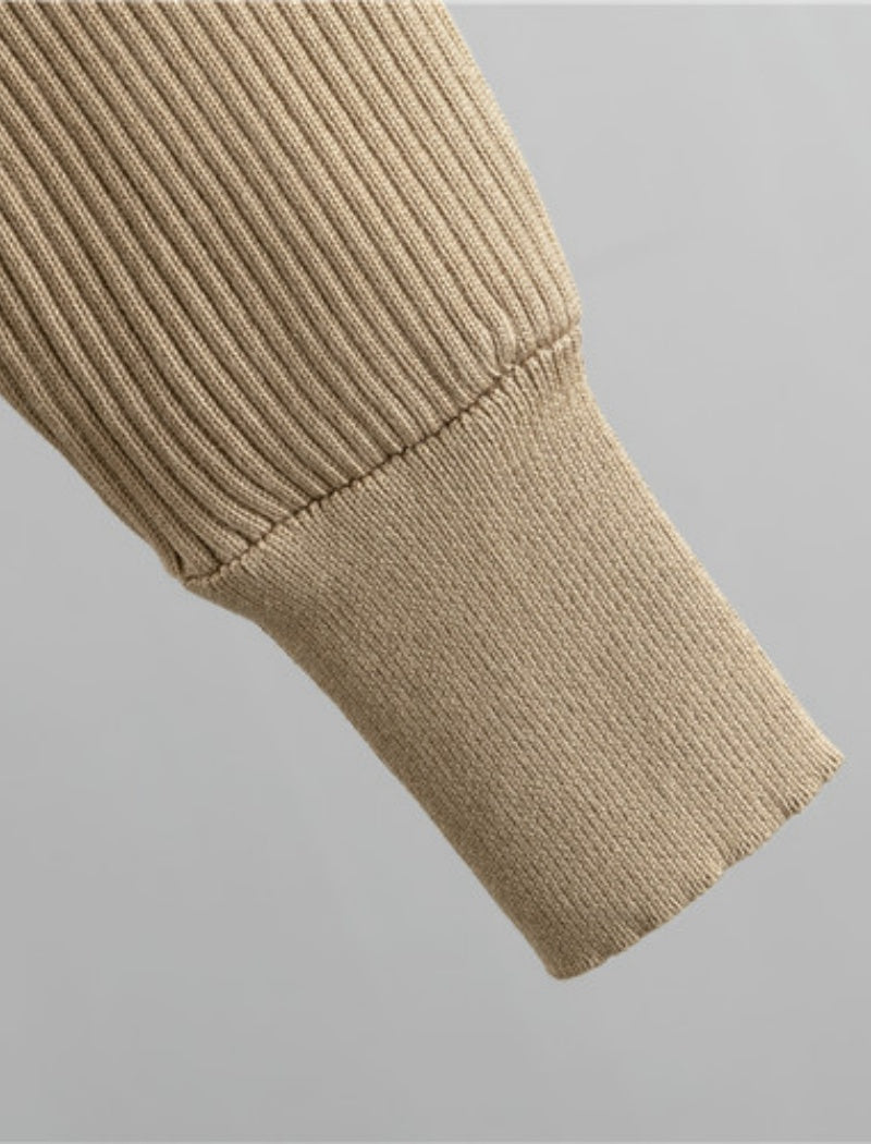 Ribbed Knit Cross-Front Lounge Set