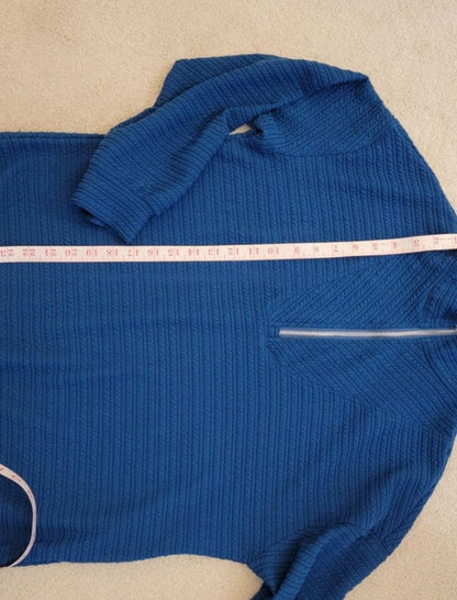 Half-Zip Pullover with Adjustable Hem