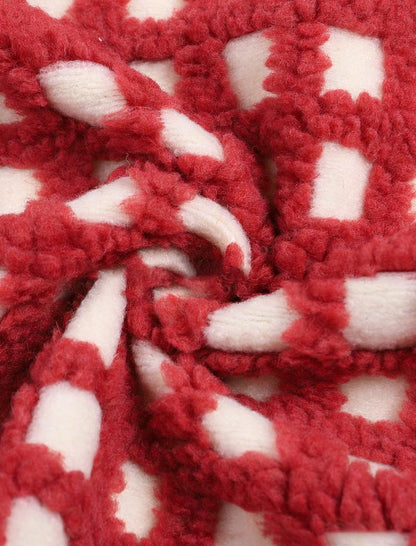 Checkered Pattern Knit Vest