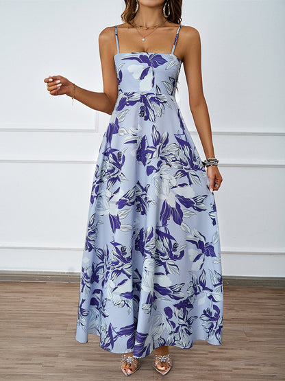 DVL407014D Floral Print Maxi Cami Dress