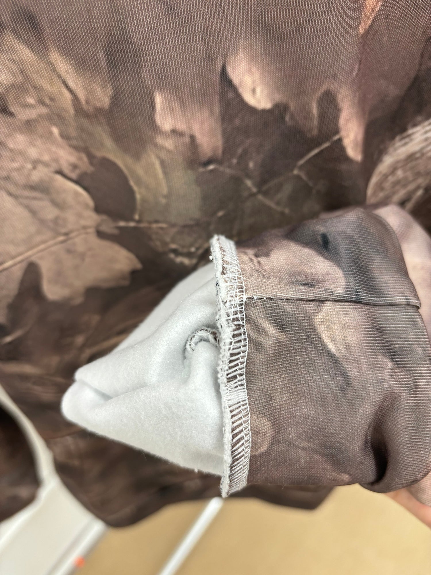 Oversized Camo Print Hoodie