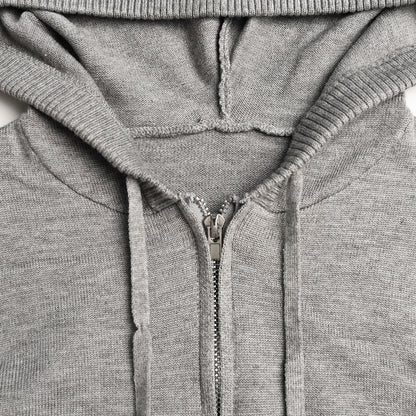 Ribbed Zip-Up Hoodie and Pants Set