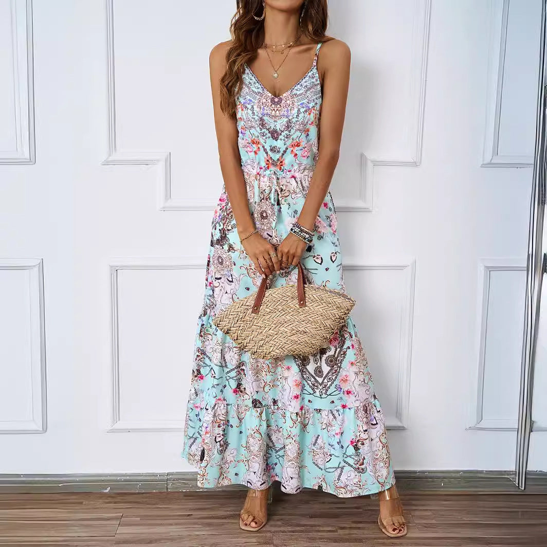 DVL407017D Bohemian Maxi Cami Dress