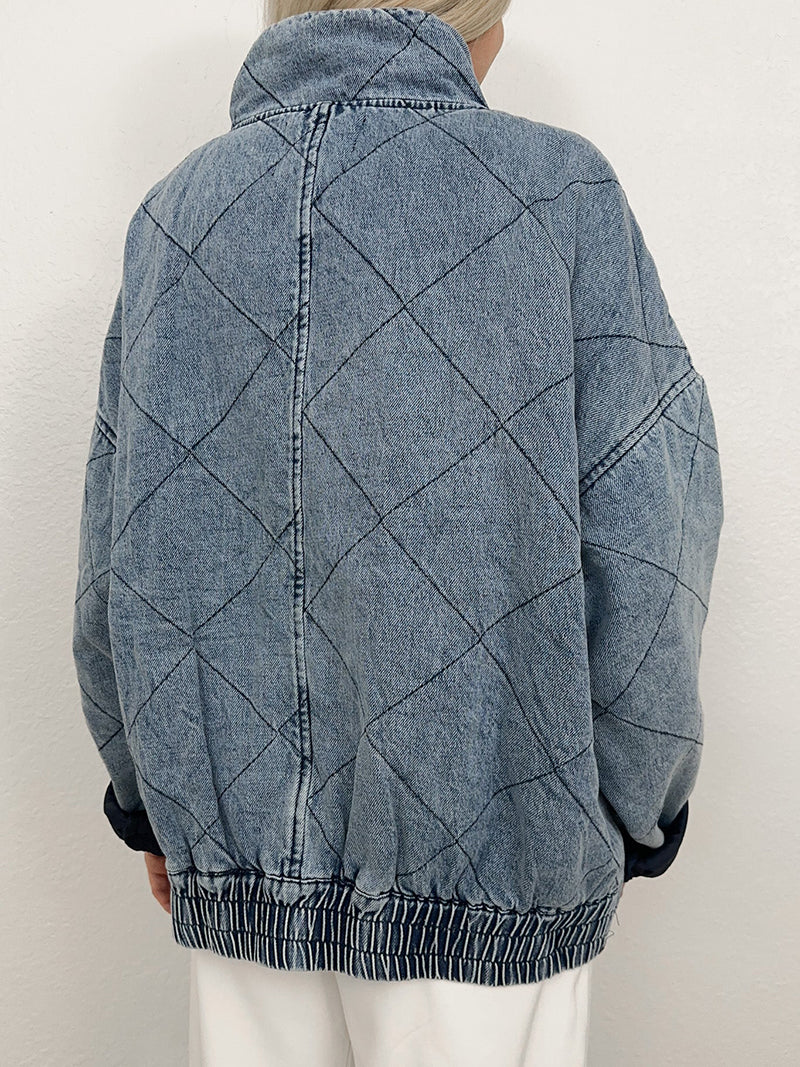 Quilted Denim Jacket