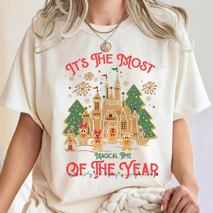 Christmas Letter Print T-shirt