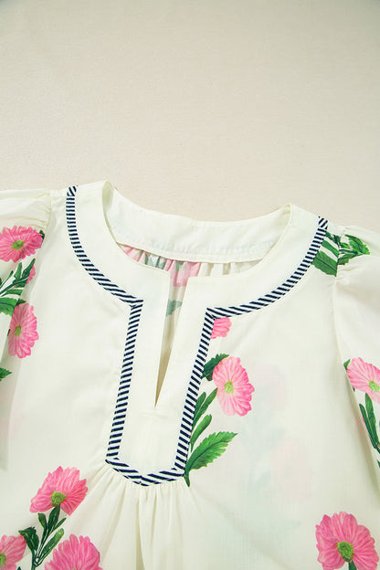 Floral Embroidered Babydoll Dress