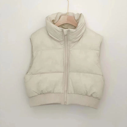 Cropped Puffer Vest