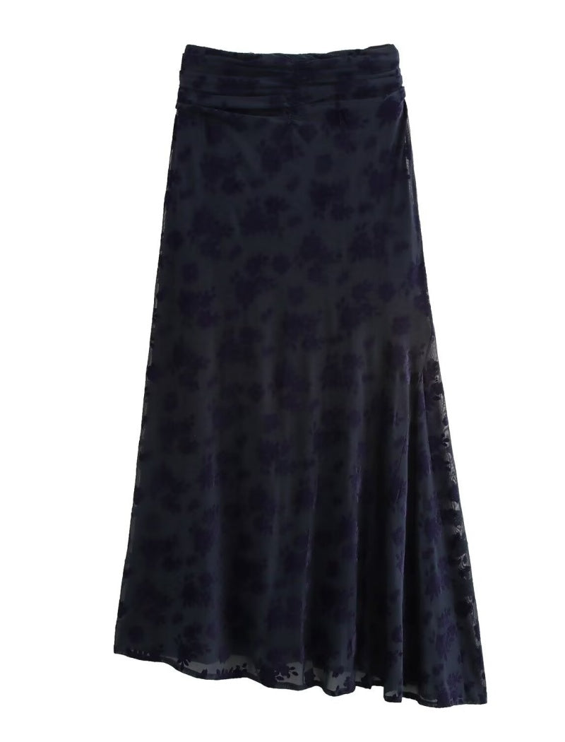 Flowy A-Line Midi Skirt