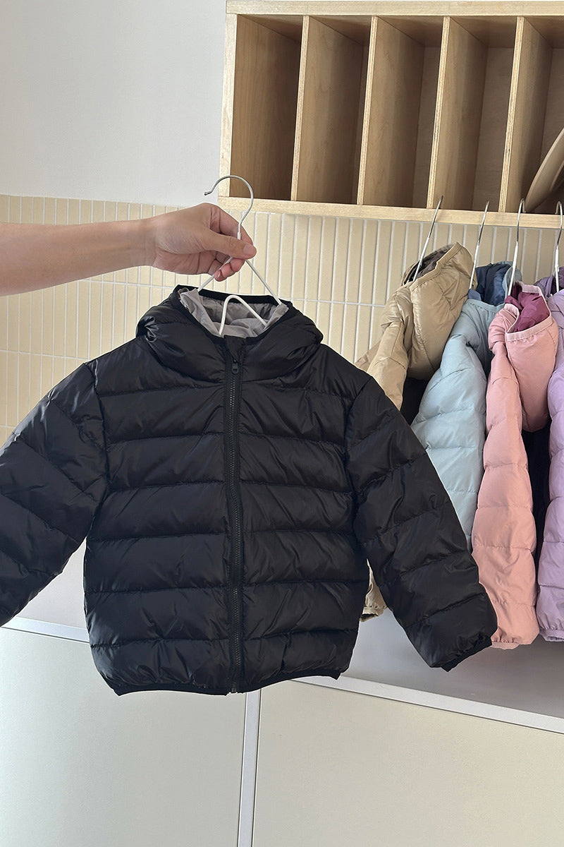 Solid Quilted Puffer Jacket (Kids)