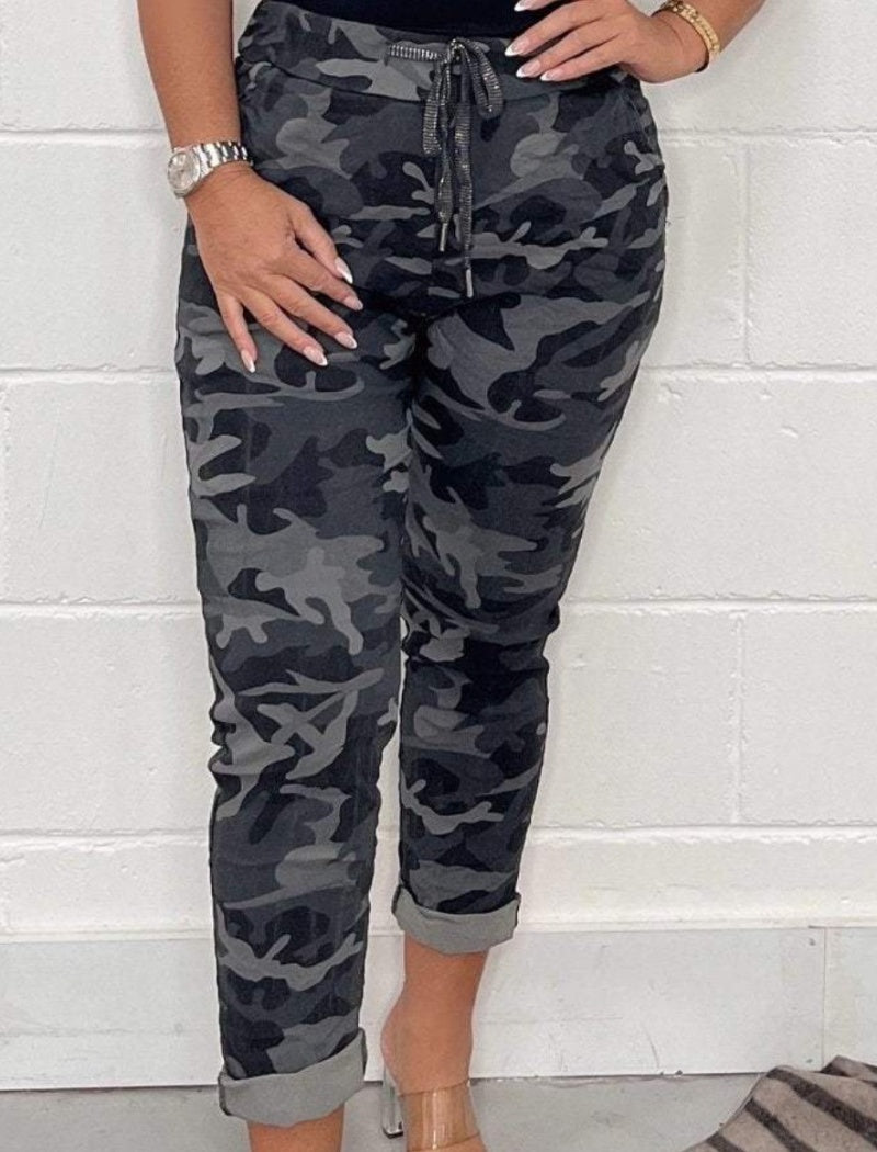 Leopard Print Relaxed Fit Pants