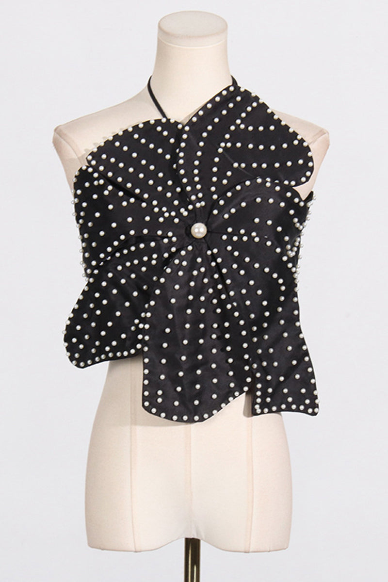 Floral Embellished Halter Top