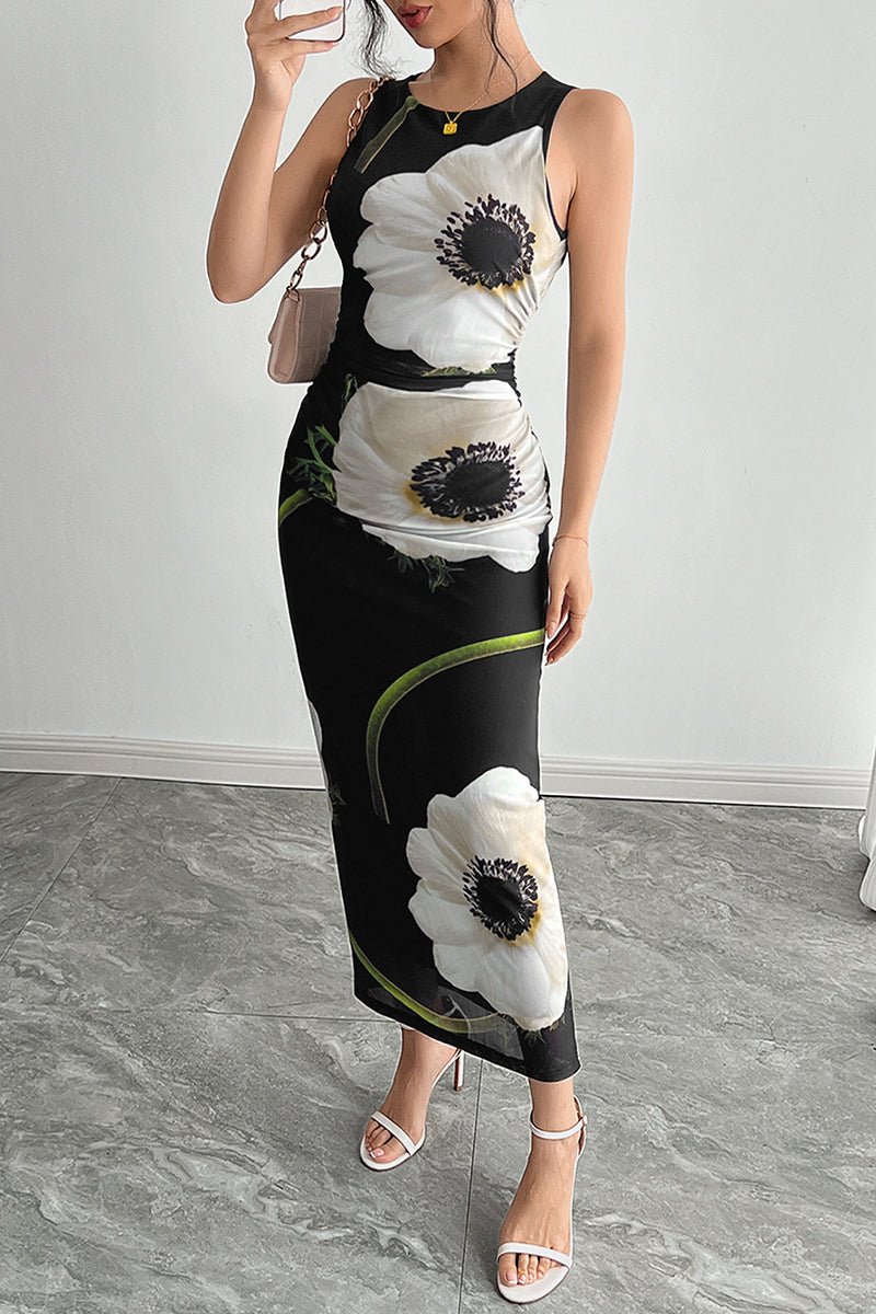 Floral Maxi Casual Dress