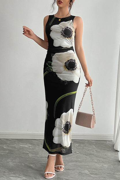 Floral Maxi Casual Dress