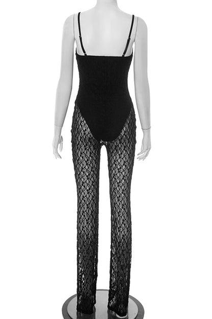 Elegant Lace Detail Jumpsuit