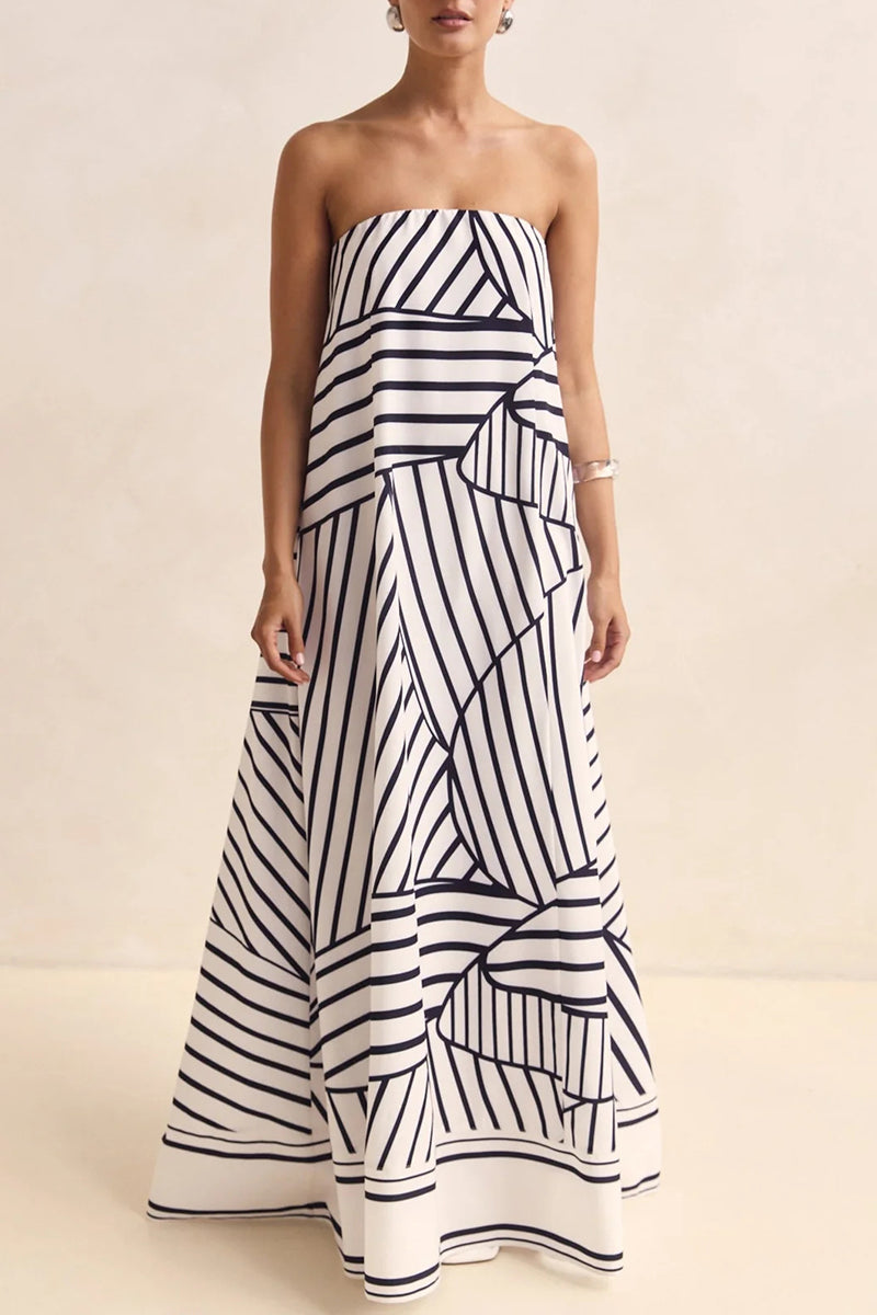Strapless Flowy Sundress