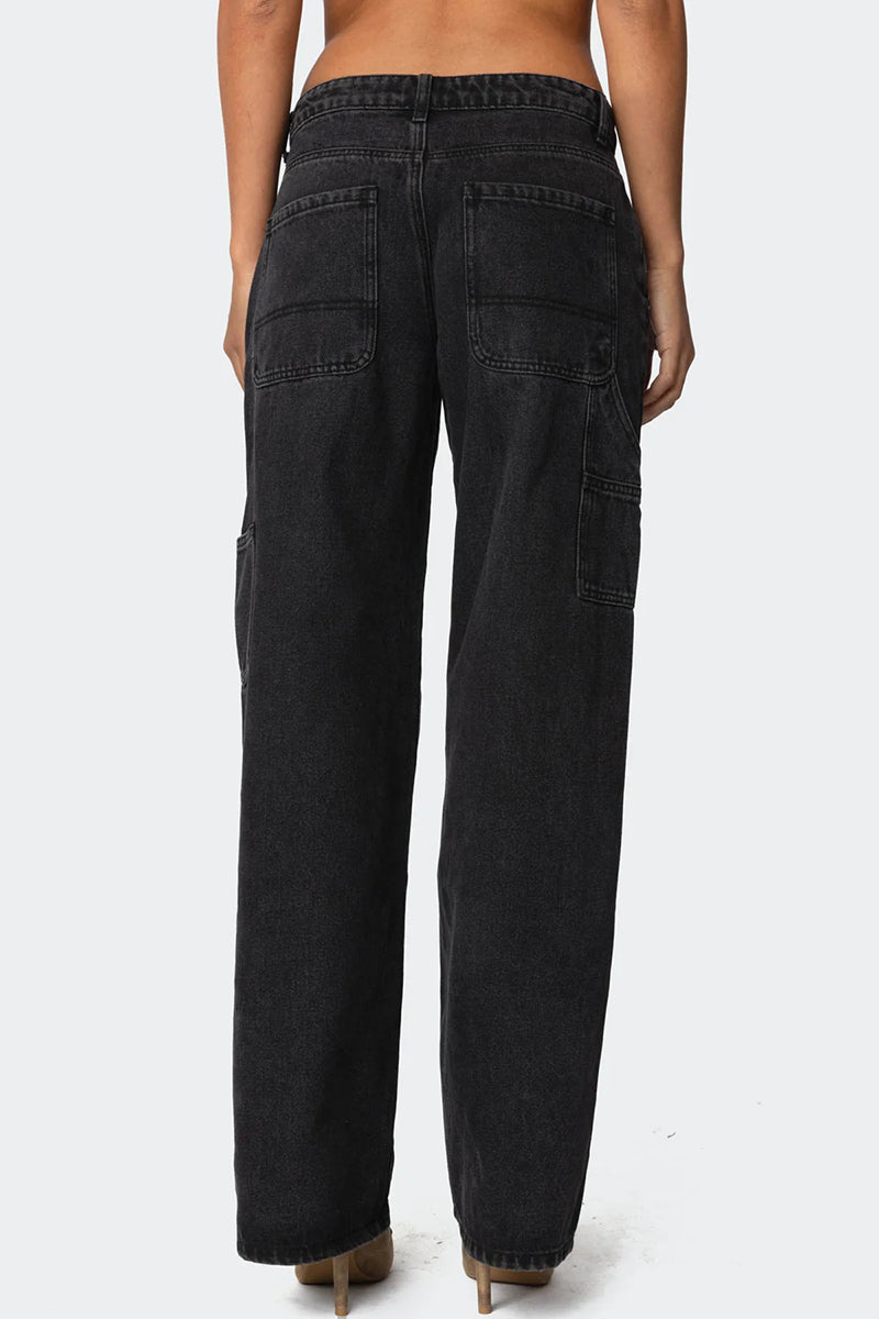 Relaxed Fit Wide-Leg Casual Pants