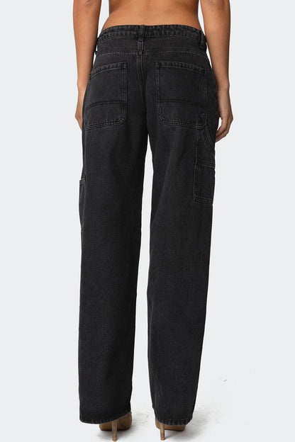 Relaxed Fit Wide-Leg Casual Pants