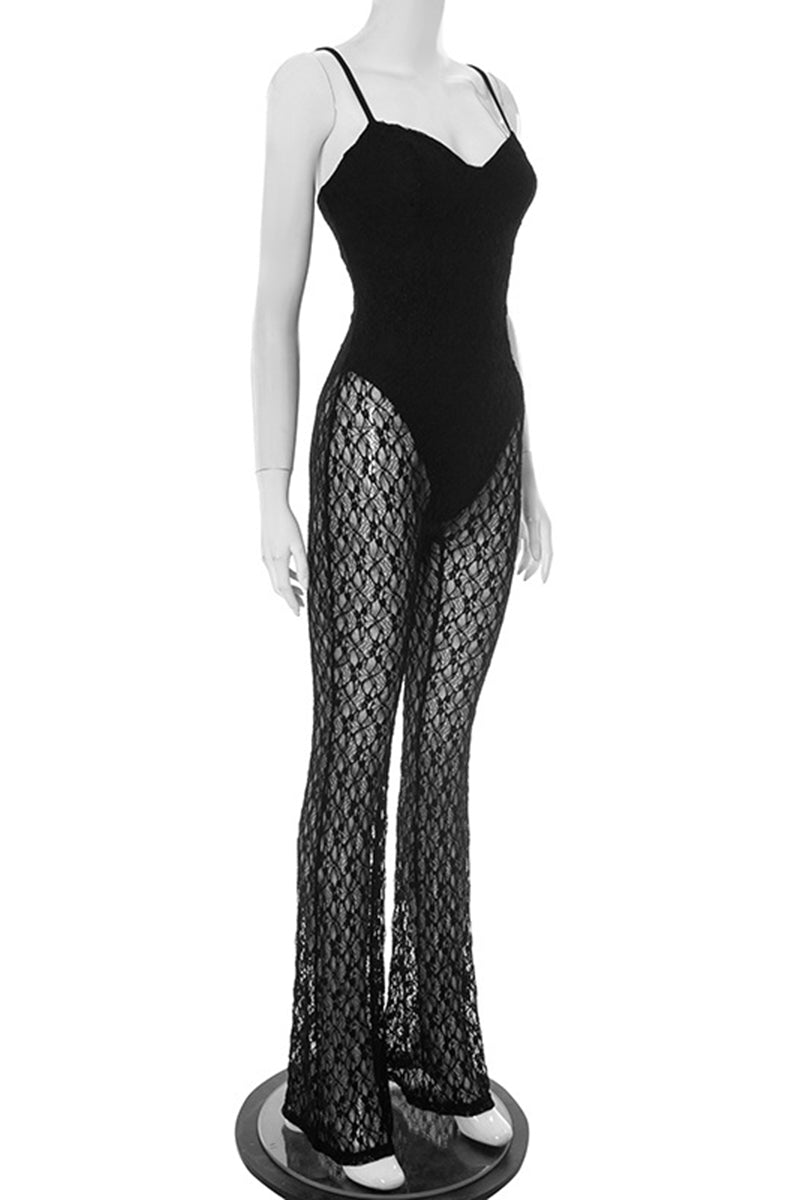 Elegant Lace Detail Jumpsuit