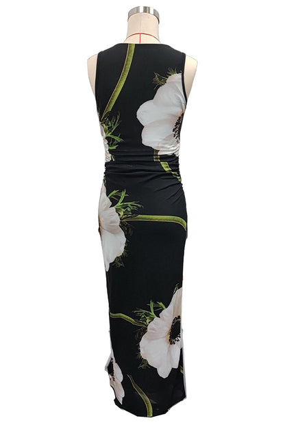 Floral Maxi Casual Dress