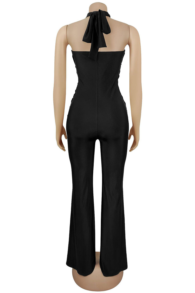 Halter Tie Wrap Jumpsuit