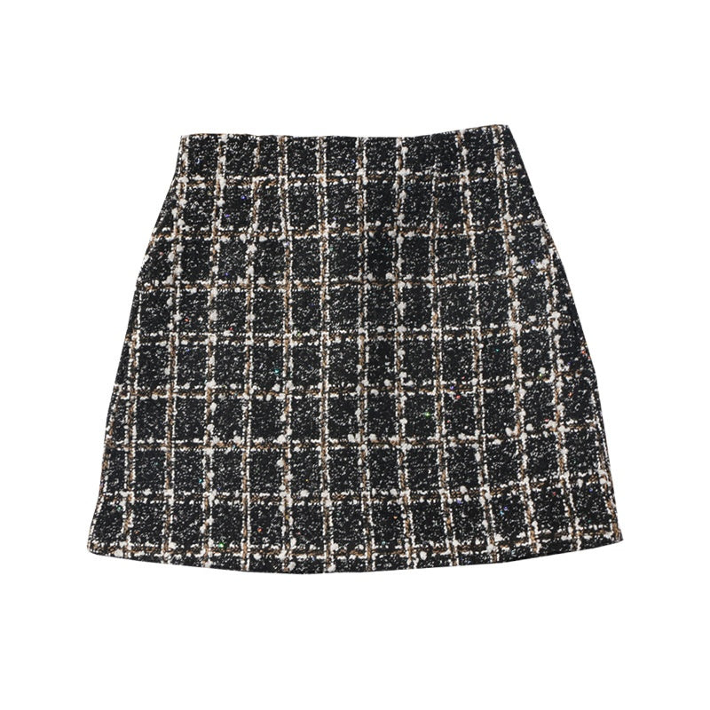 Classic Tweed Mini Skirt