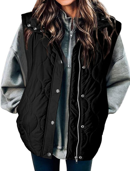 Oversized Quilted Puffer Vest