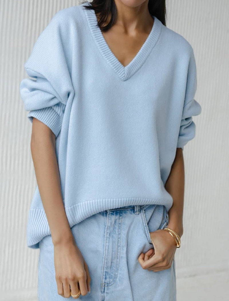 Oversized V-Neck Sweater