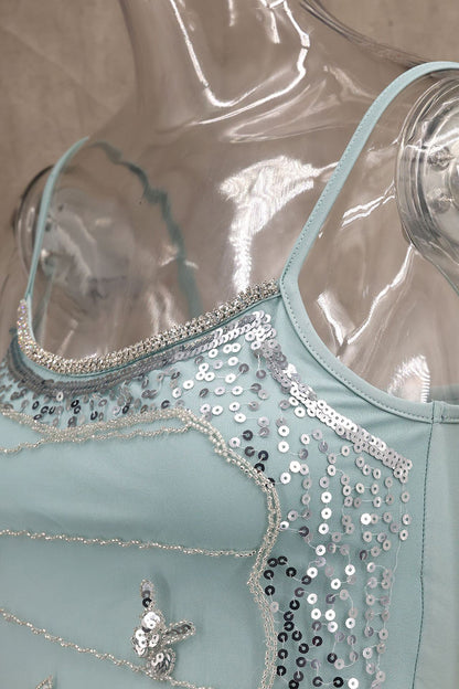 Embellished Sleeveless Tank Top