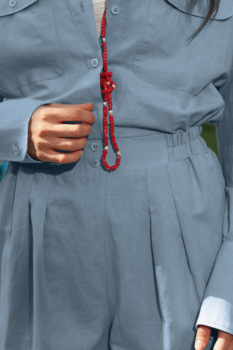 Utility Style Long Sleeve Romper