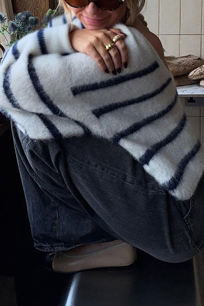 Relaxed Fit Striped Sweater