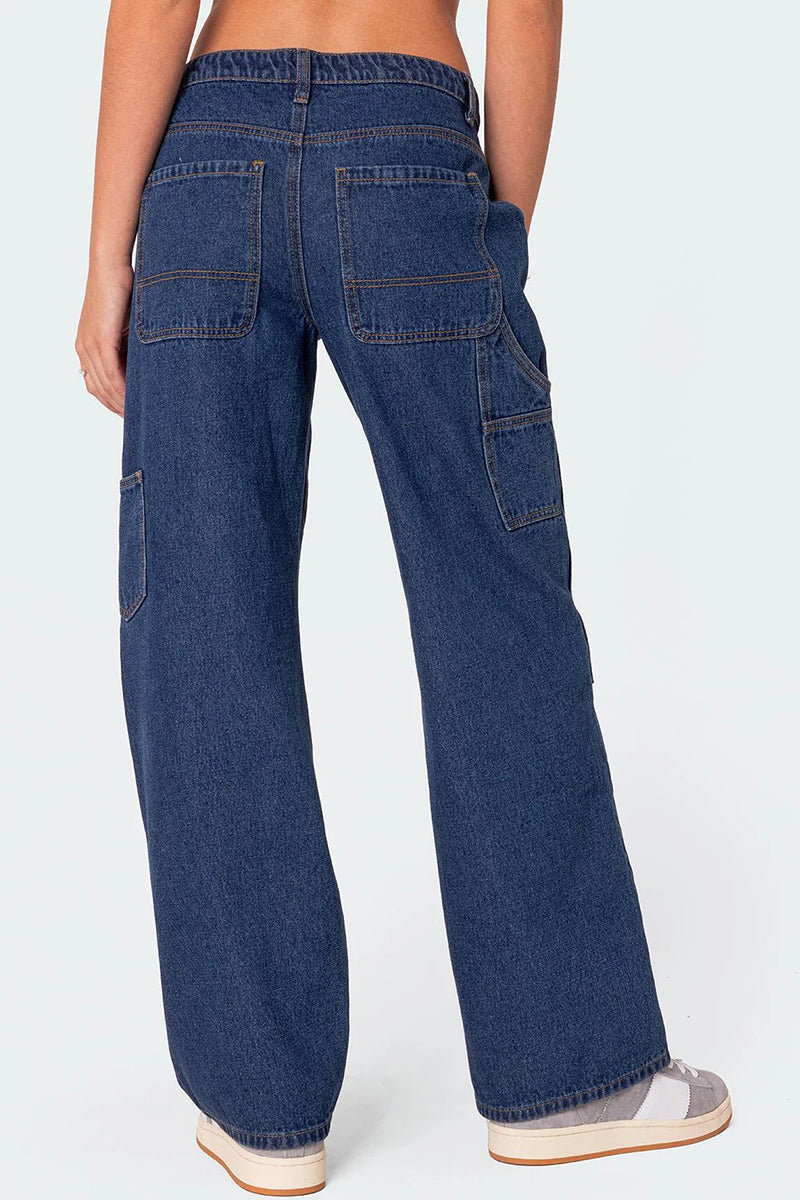 Relaxed Fit Wide-Leg Casual Pants