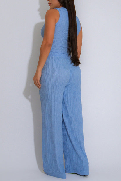 Sleeveless Knit Lounge Set