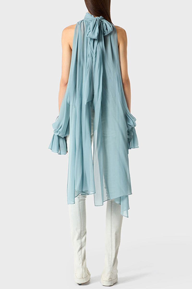 Dramatic Flowing Sleeve Blouse