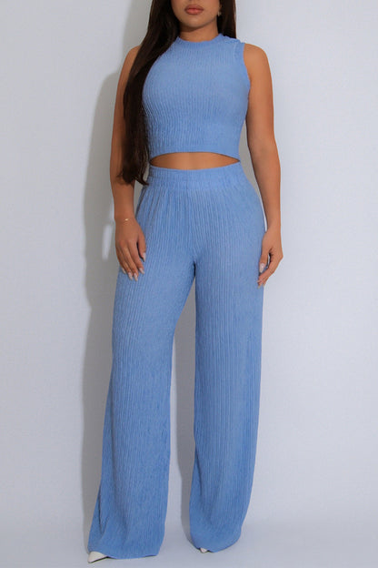 Sleeveless Knit Lounge Set