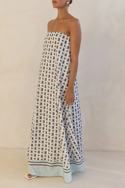 Strapless Flowy Sundress