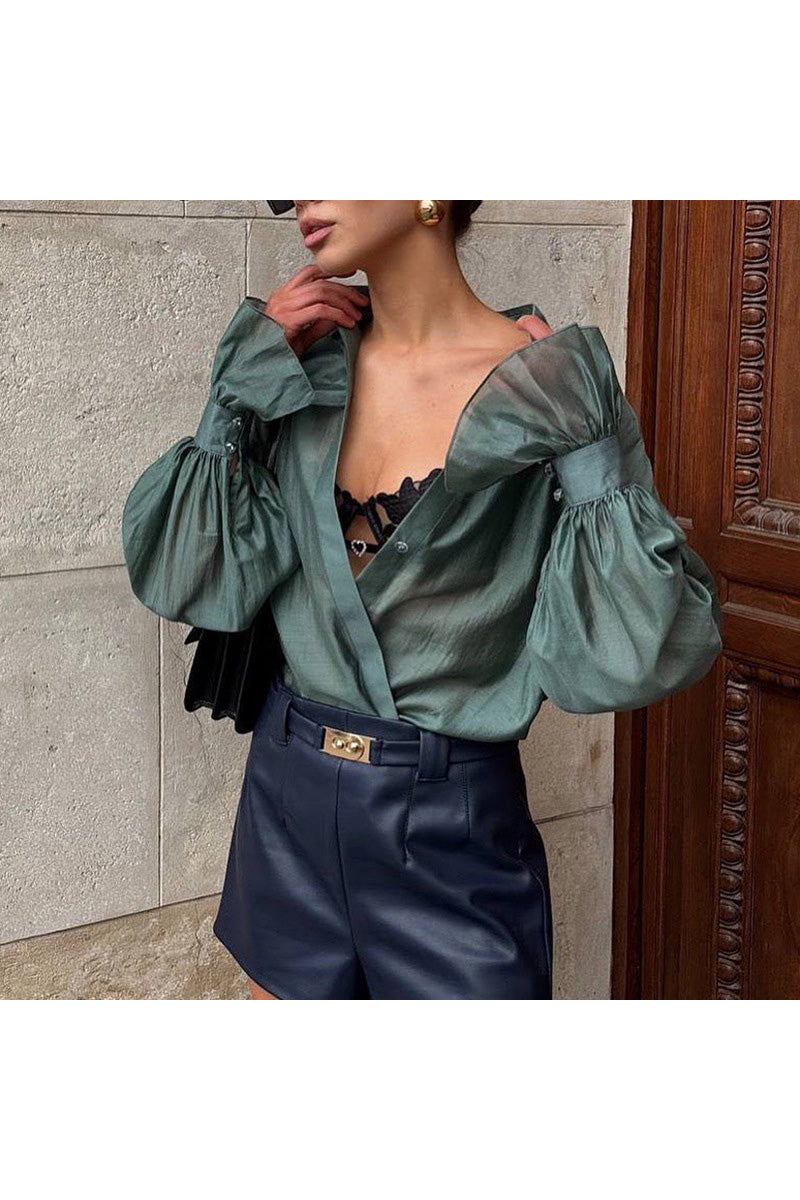 Elegant Puff Sleeve Blouse