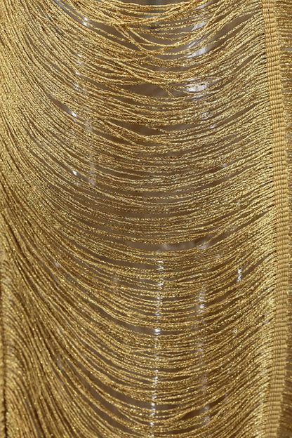 Shimmer Fringe Bodycon Dress