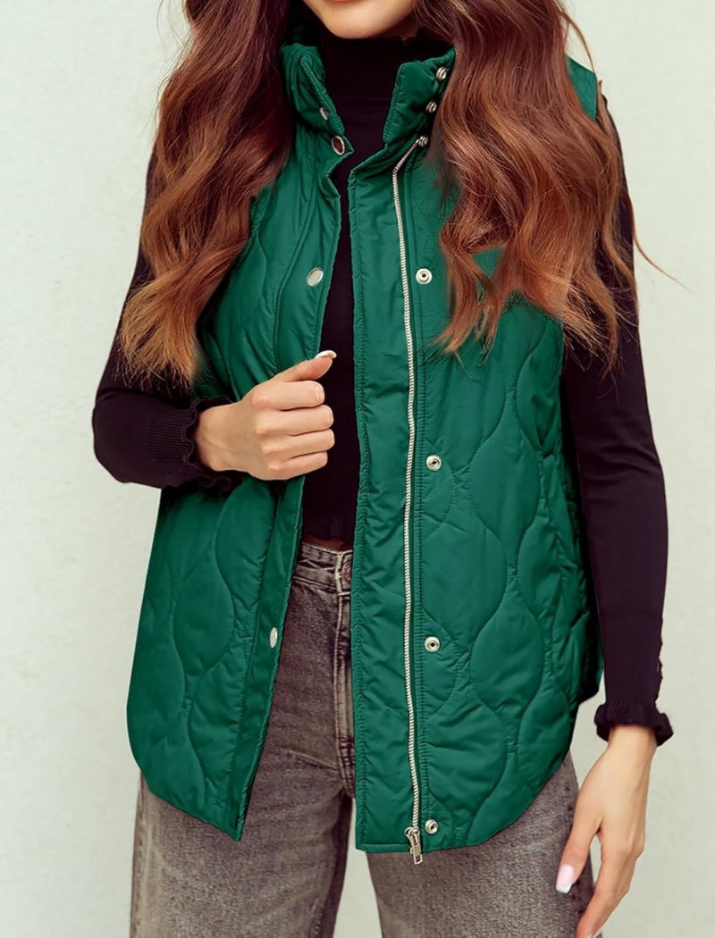 Oversized Quilted Puffer Vest
