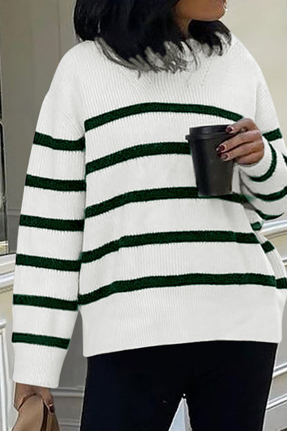 Relaxed Fit Striped Sweater