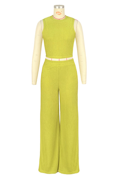 Sleeveless Knit Lounge Set