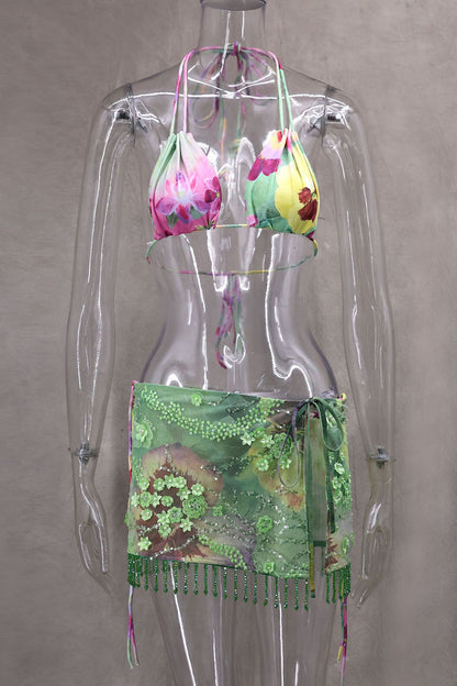 Tropical Triangle Bikini Set