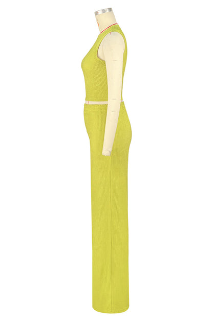 Sleeveless Knit Lounge Set