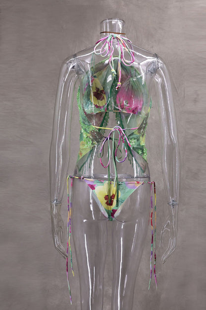 Tropical Triangle Bikini Set