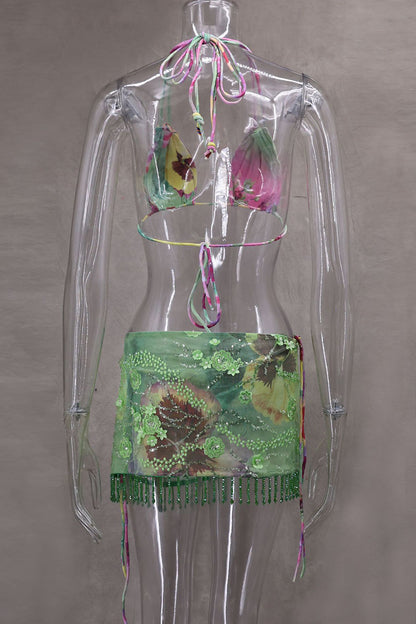 Tropical Triangle Bikini Set